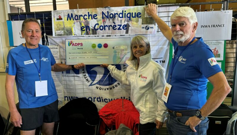 Soutien au Club de Marche Nordique de Corrèze lors du Forum des Associations à Brive