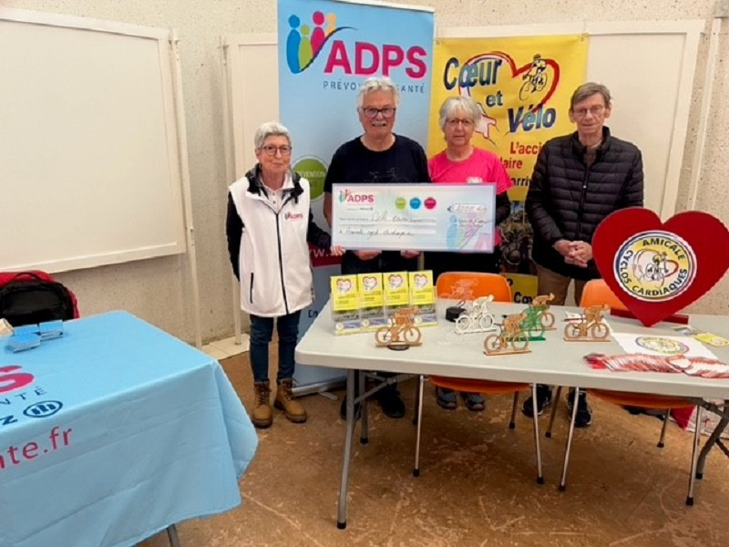 L’ADPS soutient l’association l’amicale des cyclos cardiaques