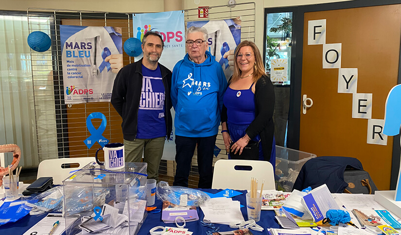 Le Centre de Réadaptation de Mulhouse et l’ADPS mobilisés contre le cancer colorectal